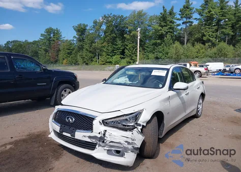 2016 Infiniti Q50 2.0T Premium из США, поврежденный, VIN JN1CV7AR9GM251111